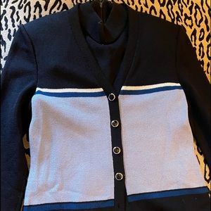 St. Jn knit mock turtle neck and jacket. Size 2